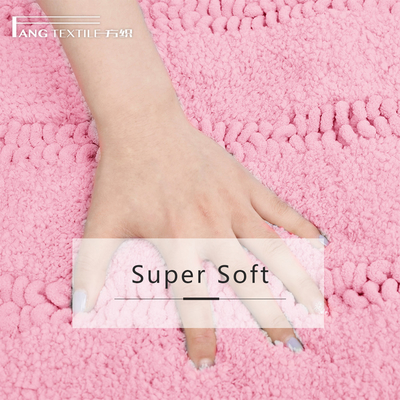 100% Polyester Bathtub Soft Shaggy Bath Rug Mat Water Absorbent