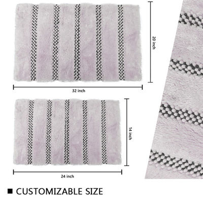 Yarn Weight 2100GSM Microfiber Chenille Bath Mat Comfortable Quick Dry Doormat